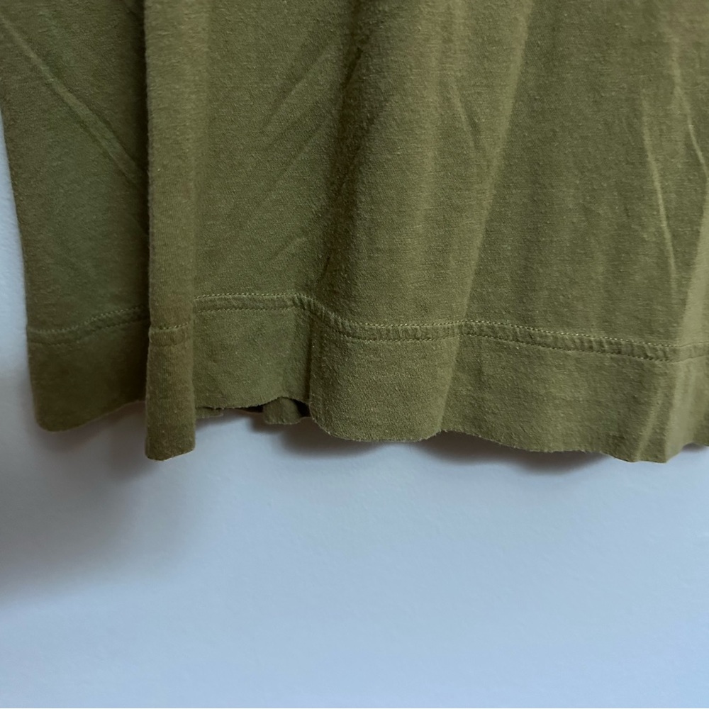 FREE PEOPLE Olive Green Cap Sleeve Midi Dress - Picture 7 of 9